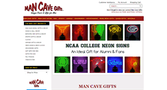 Desktop Screenshot of mancavegifts.com